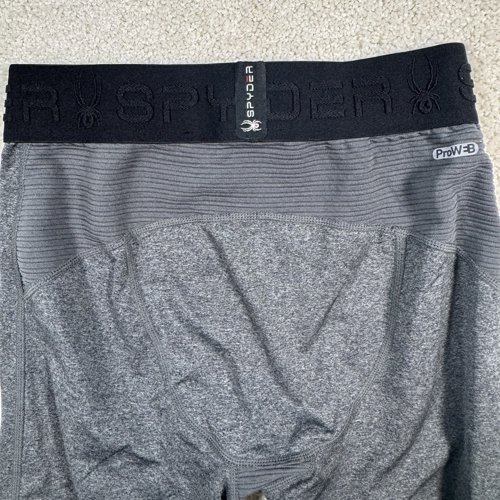 Spyder Men's ‎ Active Charcoal Gray Baselayer Tights Size Small - Picture 6 of 6